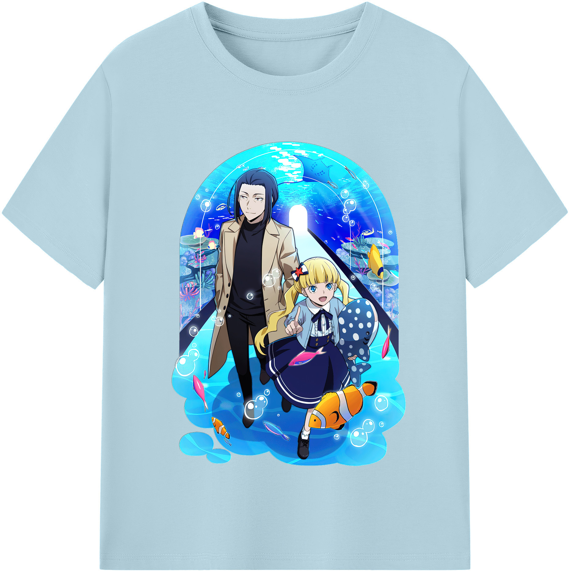 （画像用） 文豪ストレイドッグス Bungo Stray Dogs 綿100％半袖Tシャツ（フロントプリント）
